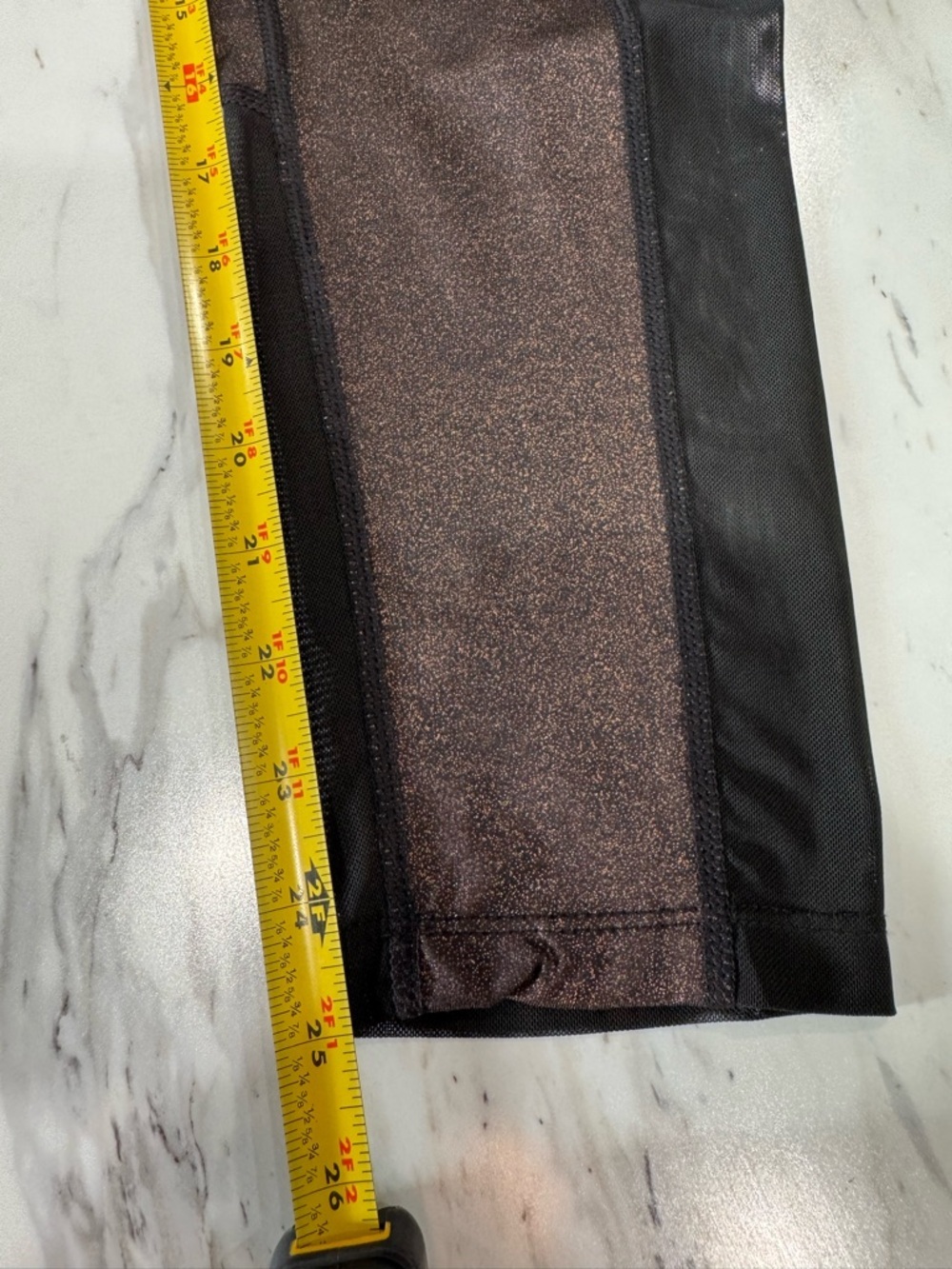 Xersion Performance Legging Mid-rise-fitted Jet Black Glitter Medium-Women's-NWT - Picture 10 of 12